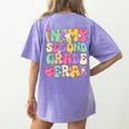 In My Second Grade Era Teachers Women Back To School Girls Women's Comfort Colors T-Shirt Back Print Violet