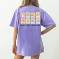 Basic Sign Language Speech Pathology Aac Sped Teacher Women's Comfort Colors T-Shirt Back Print Violet Basic Sign Language Speech Pathology Aac Sped Teacher Women's Comfort Colors T-Shirt Back Print Violet
