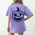 Six Seven Halloween Costume For Students Teachers Women's Comfort Colors T-Shirt Back Print Violet