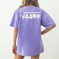 Sixty Seven 67 Meme Square Root 4489 Slang Math Teacher Women's Comfort Colors T-Shirt Back Print Violet