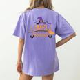 I Smell Children Wicked Cute Kindergarten Teacher Halloween Women's Comfort Colors T-Shirt Back Print Violet