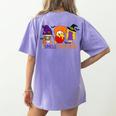 I Smell Children Witch Teacher Halloween Trick Or Teach Women's Comfort Colors T-Shirt Back Print Violet I Smell Children Witch Teacher Halloween Trick Or Teach Women's Comfort Colors T-Shirt Back Print Violet