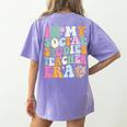 In My Social Studies Teacher Era Cute Social Studies Teacher Women's Comfort Colors T-Shirt Back Print Violet