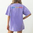 SOHCAHTOA Math For Teacher Student SOH CAH TOA Trig Women's Comfort Colors T-Shirt Back Print Violet
