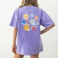 Solar System Learning Is Out Of This World Science Teacher Women's Comfort Colors T-Shirt Back Print Violet