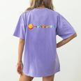 Solar System Teacher Video Games Sun Eating Planets Women's Comfort Colors T-Shirt Back Print Violet Solar System Teacher Video Games Sun Eating Planets Women's Comfort Colors T-Shirt Back Print Violet
