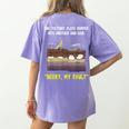 Sorry My Fault Earthquake Tectonic Plate Science Teacher Pun Women's Comfort Colors T-Shirt Back Print Violet Sorry My Fault Earthquake Tectonic Plate Science Teacher Pun Women's Comfort Colors T-Shirt Back Print Violet