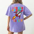 Space Middle School Teacher Back To School Men Women Kids Women's Comfort Colors T-Shirt Back Print Violet Space Middle School Teacher Back To School Men Women Kids Women's Comfort Colors T-Shirt Back Print Violet