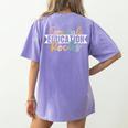 Special Education Rocks Sped Teacher Students Back To School Women's Comfort Colors T-Shirt Back Print Violet