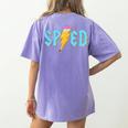 Special Education SPED Rocks Teacher Back To School Rock Women's Comfort Colors T-Shirt Back Print Violet Special Education SPED Rocks Teacher Back To School Rock Women's Comfort Colors T-Shirt Back Print Violet
