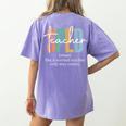 Special Education Sped Teacher Definition For Women & Men Women's Comfort Colors T-Shirt Back Print Violet
