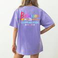 Special Education SPED Teacher For Men Women Girls Kids Women's Comfort Colors T-Shirt Back Print Violet