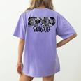 Special Education Squad Camo SPED Teacher Women's Comfort Colors T-Shirt Back Print Violet