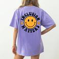Special Education Teacher Autism Awareness Inclusion Matters Women's Comfort Colors T-Shirt Back Print Violet Special Education Teacher Autism Awareness Inclusion Matters Women's Comfort Colors T-Shirt Back Print Violet
