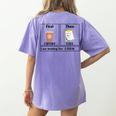 Special Education Teacher First Then Visual I Am Working For Men Women Girls Kids Women's Comfort Colors T-Shirt Back Print Violet