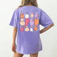 Special Education Teacher Ghosts Halloween SPED Teacher Women's Comfort Colors T-Shirt Back Print Violet