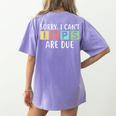 Special Education Teacher SPED Sorry I Can't IEPS Are Due Women's Comfort Colors T-Shirt Back Print Violet Special Education Teacher SPED Sorry I Can't IEPS Are Due Women's Comfort Colors T-Shirt Back Print Violet