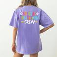Special Educators Special Ed Teacher Special Education Crew Women's Comfort Colors T-Shirt Back Print Violet