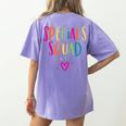 Specials Squad Art Music PE Tech Gym Teacher Team Women's Comfort Colors T-Shirt Back Print Violet