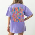 Sped Caffeinate Advocate Laminate Educate Teacher Men Women Kids Women's Comfort Colors T-Shirt Back Print Violet