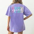 SPED Squad Team SPED Teacher Special Education Teacher Women's Comfort Colors T-Shirt Back Print Violet