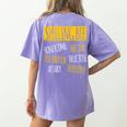 Spelling Bee Halloween Pun Costume Beekeeper Teacher Women's Comfort Colors T-Shirt Back Print Violet Spelling Bee Halloween Pun Costume Beekeeper Teacher Women's Comfort Colors T-Shirt Back Print Violet