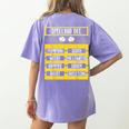 Spelling Bee Halloween Teachers Bee Spelling Competition Women's Comfort Colors T-Shirt Back Print Violet