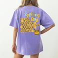 Spelling Bee Kind Positive Kindness Women Teacher Women's Comfort Colors T-Shirt Back Print Violet Spelling Bee Kind Positive Kindness Women Teacher Women's Comfort Colors T-Shirt Back Print Violet