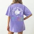 This Is My Spooky COMPUTER TEACHER Costume Don't Scare Me Women's Comfort Colors T-Shirt Back Print Violet This Is My Spooky COMPUTER TEACHER Costume Don't Scare Me Women's Comfort Colors T-Shirt Back Print Violet
