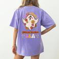 In My Spooky Science Teacher Era Occupational Haunts Women's Comfort Colors T-Shirt Back Print Violet