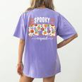 Spooky SPED Squad Special Education Teacher Halloween Ghost Women's Comfort Colors T-Shirt Back Print Violet Spooky SPED Squad Special Education Teacher Halloween Ghost Women's Comfort Colors T-Shirt Back Print Violet