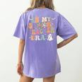 In My Spooky Teacher Era Groovy Hippie Retro Ghost Halloween Men Women Kids Women's Comfort Colors T-Shirt Back Print Violet In My Spooky Teacher Era Groovy Hippie Retro Ghost Halloween Men Women Kids Women's Comfort Colors T-Shirt Back Print Violet