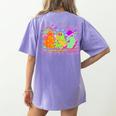 Spooky Teacher Halloween Ghost Fall Autumn Season Women Women's Comfort Colors T-Shirt Back Print Violet Spooky Teacher Halloween Ghost Fall Autumn Season Women Women's Comfort Colors T-Shirt Back Print Violet