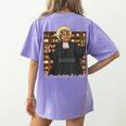 St Jean Baptiste De La Salle Patron Saint Education Teachers Women's Comfort Colors T-Shirt Back Print Violet St Jean Baptiste De La Salle Patron Saint Education Teachers Women's Comfort Colors T-Shirt Back Print Violet