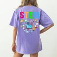 STEM Science Technology Engineering Math Teacher Women's Comfort Colors T-Shirt Back Print Violet STEM Science Technology Engineering Math Teacher Women's Comfort Colors T-Shirt Back Print Violet