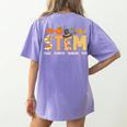 STEM Teacher Thanksgiving Grateful Educator Science Class Women's Comfort Colors T-Shirt Back Print Violet STEM Teacher Thanksgiving Grateful Educator Science Class Women's Comfort Colors T-Shirt Back Print Violet