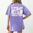 Stomp Out Bullying Back To School Education Teacher Women's Comfort Colors T-Shirt Back Print Violet Stomp Out Bullying Back To School Education Teacher Women's Comfort Colors T-Shirt Back Print Violet