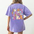 In My Student Teaching Era Back To School Teacher Team Women's Comfort Colors T-Shirt Back Print Violet In My Student Teaching Era Back To School Teacher Team Women's Comfort Colors T-Shirt Back Print Violet