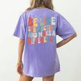 Be Like Subtraction And Make A Difference Math Teacher Women Women's Comfort Colors T-Shirt Back Print Violet Be Like Subtraction And Make A Difference Math Teacher Women Women's Comfort Colors T-Shirt Back Print Violet
