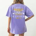 Sunday School Teacher TShirt Miracle Worker Women's Comfort Colors T-Shirt Back Print Violet