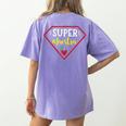 Super Heroe Maestra Espanol Spanish Super Teacher Women's Comfort Colors T-Shirt Back Print Violet Super Heroe Maestra Espanol Spanish Super Teacher Women's Comfort Colors T-Shirt Back Print Violet