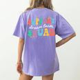 Support Dream Services Team Groovy Teacher Support Squad Women's Comfort Colors T-Shirt Back Print Violet Support Dream Services Team Groovy Teacher Support Squad Women's Comfort Colors T-Shirt Back Print Violet
