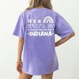 Support Public Education Teacher Red For Ed Indiana Women's Comfort Colors T-Shirt Back Print Violet Support Public Education Teacher Red For Ed Indiana Women's Comfort Colors T-Shirt Back Print Violet
