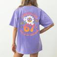 I Survived 67 Days Of School Groovy Retro Teachers Girls Women's Comfort Colors T-Shirt Back Print Violet I Survived 67 Days Of School Groovy Retro Teachers Girls Women's Comfort Colors T-Shirt Back Print Violet