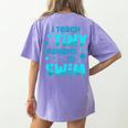 Swimming Teacher I Teach Tiny Humans To Swim Swim Instructor Women's Comfort Colors T-Shirt Back Print Violet Swimming Teacher I Teach Tiny Humans To Swim Swim Instructor Women's Comfort Colors T-Shirt Back Print Violet
