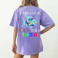 It Takes A Lot Of Sparkle To Be A Teacher Rainbow Fish For Men Women Women's Comfort Colors T-Shirt Back Print Violet It Takes A Lot Of Sparkle To Be A Teacher Rainbow Fish For Men Women Women's Comfort Colors T-Shirt Back Print Violet