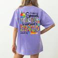 It Takes A Special Teacher To Hear What A Child Cannot Say Women's Comfort Colors T-Shirt Back Print Violet