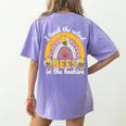 I Teach The Cutest Bees In The Beehive Teachers Day Women's Comfort Colors T-Shirt Back Print Violet