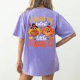 I Teach The Cutest Little Turkeys Teacher Thanksgiving Women's Comfort Colors T-Shirt Back Print Violet I Teach The Cutest Little Turkeys Teacher Thanksgiving Women's Comfort Colors T-Shirt Back Print Violet