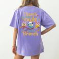 I Teach The Cutest Owls On The Branch Teacher Fall Autumn Women's Comfort Colors T-Shirt Back Print Violet I Teach The Cutest Owls On The Branch Teacher Fall Autumn Women's Comfort Colors T-Shirt Back Print Violet